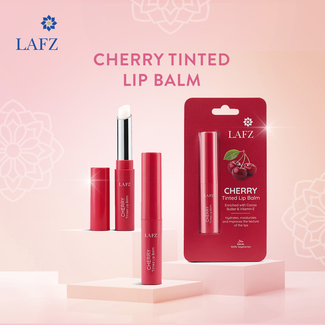 Lafz Cherry Tinted Lip balm 4.5 gm